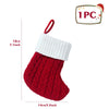 Christmas Socks Knitting Snowflake Letter Stocking Christmas Decoration For Home 2024 Xmas Tree Ornament Gift Navidad Natal 2024
