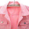 Women Denim Jacket Spring Autumn Short Coat Pink Jean Jackets Casual Tops Purple Yellow Purple Blue Loose Tops Lady Outerwear