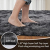 Sour Lemon 8x10 Area Rugs for Bedroom, Living Room Fluffy Rug, Large Area Rug Shag Shaggy Carpet Soft Plush Furry Bedside Rug, M