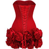 Red Color Women Sexy Strapless Ball Gown Mini Fashion Celebrity Nightclub Party Dress Birthday Cocktail Girls' Outfit
