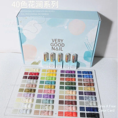 2025 New Gradient Color Bottle High End Nail Gel Set Solid Bare Color Nail Enhancement Points Wholesale by Professional Manufact