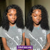 Glueless Wig Short Kinky Curly Bob Wig 12A Malaysian Lace Front Human Hair Wigs Wet And Wavy Water Wave Bob Wig 13x4 Frontal Wig