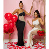 Sexy Summer Women Clothing Mesh Transparent Strap Long Dress One-piece Chic Style Mid-waist Length