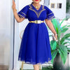 Robe Africaine Femme African Dashiki Clothing Party Evening Dresses Ruffle Sleeve Maxi Dress Dubai Turkey Kaftan Abayas Outfits