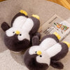 Funny Fuzzy Penguin Slippers Girls Novelty Indoor Shoes Women Soft Furry Slippers Female Plush Home Shoes Animal Flip Flops