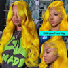 Light Yellow 613 13x6 HD Lace Frontal Wig Human Hair Body Wave Transparent Lace Wig 613 Colored Human Hair Wigs 200% For Women
