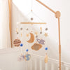 Baby Bed Bell Wood Mobile Toddler Rattles Toys Crib Bell Rattles Boho Style Kids Musical Toys 0-12 Months For Baby Newborn Gifts