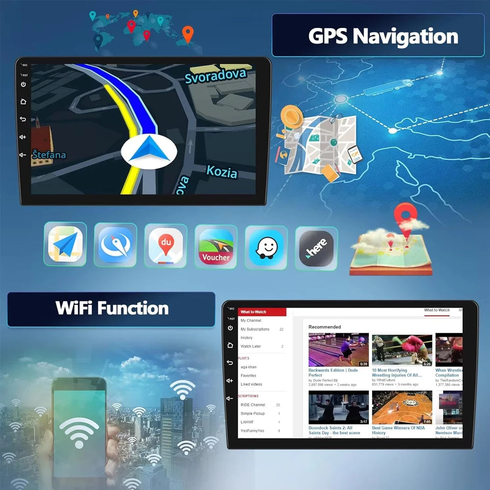 Android 14 Carplay Auto Car Radio For Toyota RAV4 XA50 2018 2019 2020 GPS Navigation Multimedia Video Player 4G WIFI 360 Camera