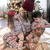 Christmas Family Matching Pajamas Set 2025 Mom Dad Kids Elk Print 2Pcs Clothes Baby Romper Family Look Soft Sleepwear Xmas Gift