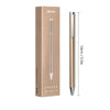 DELI Metal Sign Pen 0.5mm Gel Ink Pens Golden Silver Color Metallic Writing Pen Office Supplies