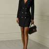 2024  New Women Blazer Elegant Office Lady Dress Long Sleeve Black White Spring Summer Female Causal Fashion  Large Size Suit