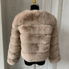 Damenmode Kunstpelzmantel superheiß Herbst Winter Damen kurze Kunstfuchsjacke flauschig hohe Qualität 7XL Damen Pelzmäntel