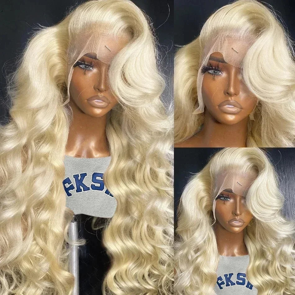 613 Blonde Body Wave Hair Wig Pre Plucked 16-36 Inch 100% Human Hair Wig 13x4 13x6 HD Lace Frontal Wigs 180 200 Density