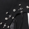 TWOTWINSTYLE Patchwork Diamonds Backless Blazer For Women Notched Collar Long Sleeve Spliced Button Chic Blazers Female Style