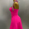 2025 Women Black Sexy Off the Shoulder Shinning Crystal Bodycon Bandage Long Dress Gloves Elegance Celebrate Evening Party Dress