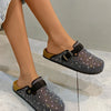 Crystal Chunky Outdoors Slippers Shoes Summer Clogs Woman House Slippers Pantofle Luxury Slides Med Beach Designer Flip Flops
