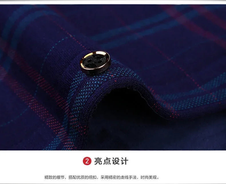 High Quality Men's Clothing 2024 Men Long Sleeve Thick Warm Shirt Tops Fashion Men Print Handsome Versatile Shirts Formal Shirts