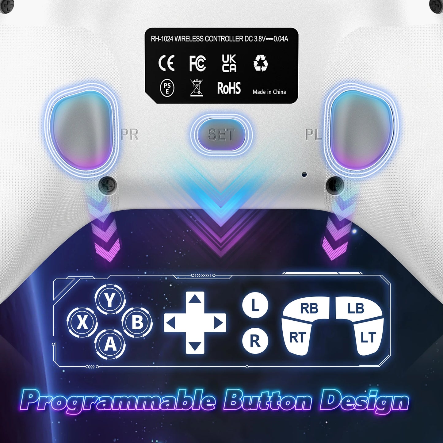 Gaming Gamepad For Xbox Series X,S,Xbox One Controle PC With 650mah Battery Wireless Controller Multi-Function Joystick