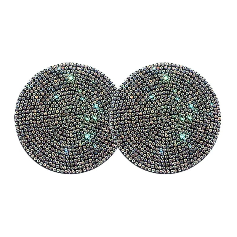 2Pcs Car Non Slip Water Cup Pad Diamond Car Coaster Water Cup Insert Coasters Pads Universal Car Cup Holder Interior Accessories