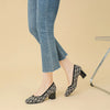 DIMANYU Women Dress Shoes Square Toe 2025 New Knitted High Heel Pumps Women's Fashion Shoes Large Size Women's Spring Shoes