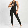 2025 Pad Deep V Women Tracksuit Yoga Set One Piece Jumpsuit Workout Scrunch Legging Sport Gym Active Suit Exercise Wear XP301