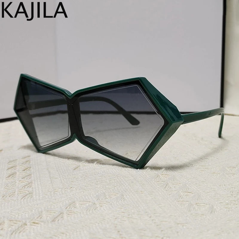 Oversized Square Punk One-piece Sunglasses Women 2024 Luxury Brand Big Frame Shield Sun Glasses For Ladies Wrap Eyewear Goggle