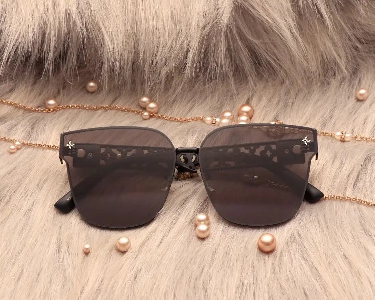 2024 new top luxury fashion sunglasses for women trendy street style quality anti-ultraviolet sunglasses(DS-8829)