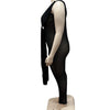Female Jumpsuit Summer One Piece Ladies Mesh Jumpsuit V Neck Sleeveless Sexy Jumpsuit Woman Wholesale Dropshipping
