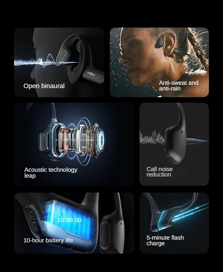 Original SHOKZ S810 Bone Conduction Earphone Openrun Pro Wireless Bluetooth5.1 Earphones Waterproof Sport Running Headset