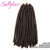 Sallyhair Synthetic Faux Locs 14inch 70g/pack Crochet Braiding Hair Extensions Afro Hairstyles Soft Dreadlock Crochet Braids