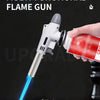 Portable Metal Flame Gun Butane Gas Welding-Burner Welding Gas Burner Flame Gas Torch Flame Gun Blow for BBQ Camping Cooking