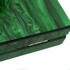 Luxury Crossbody Bag Pearl Marble Dark Green Acrylic PVC Evening Bags Women Purses And Handbags Wedding Party Beach Flap