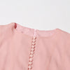 TWOTWINSTYLE Women's Dress Irregular Pleated Patchwork Fashion Long Lantern Sleeve Waist Cinching Mini Dresses 2024 New Clothing