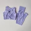 2PCS Sports Bra Women's Set Professional Fitness Tank Top Bra Shockproof Running Leggings Yoga Suit Beautiful Back Bra Clothing