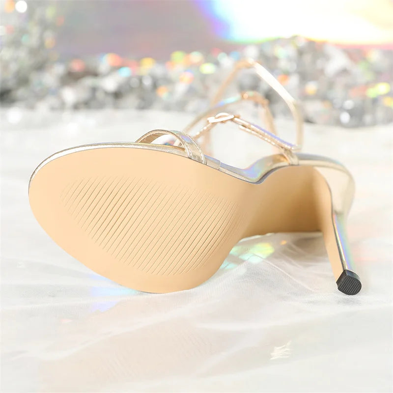 Liyke  Bohemian Style Fashion Colour Gem Strap Designer High Heels Gladiator Sandals Women Summer Open Toe Wedding Banquet Shoes