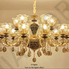 Chandelier Living Room Grand Luxury Crystal Lamp Dining Room Bedroom Decoration French Retro Chandelier Lighting Fixtures