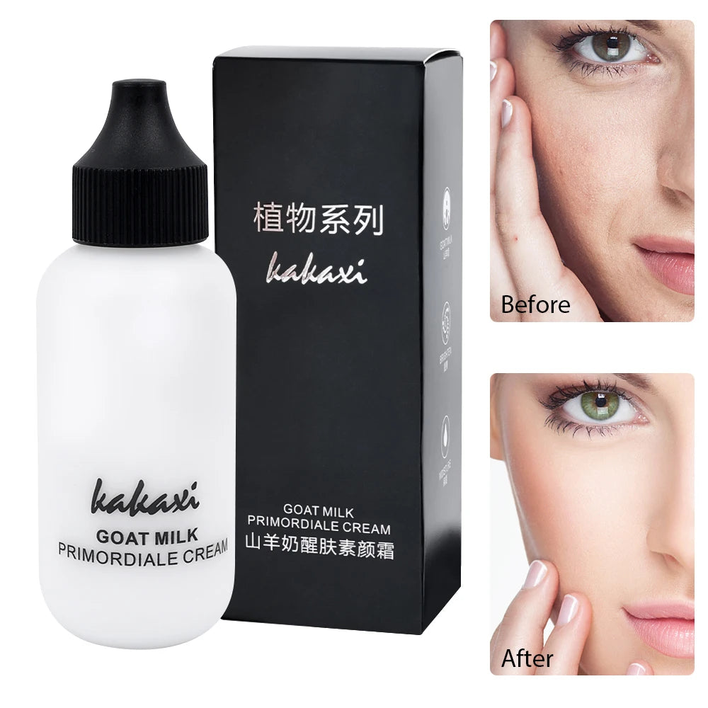 50ml Goat Milk Liquid Foundation Cream Waterproof Oil-control Cover Acne Base Cream Makeup Moisturize Matte Concealer Cosmetic