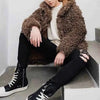 Winter New Men's Solid Color Faux Fur Long-Sleeved Jacket Korean Retro Fashion Trend Street Casual Loose Simple Niche Men's Top