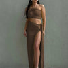 Dulzura Women 2024 Summer Tank Tops Long Skirts Party Club Vacation Two Piece Matching Sets Outfits Wholesale Items For Business