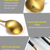 24Pcs Stainless Steel Dinnerware Set Black Gold Cutlery Spoon Fork Knife Western Cutleri Silverware Flatware Tableware Supplies