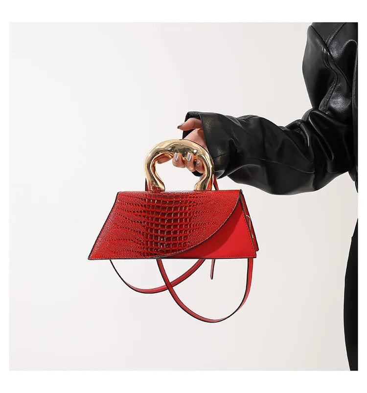 Solid Alligator PU Shoulder and Crossbody Bags Personality Designer Style High Quality Hand Bags for Women 2024 Fashion Hot Sale