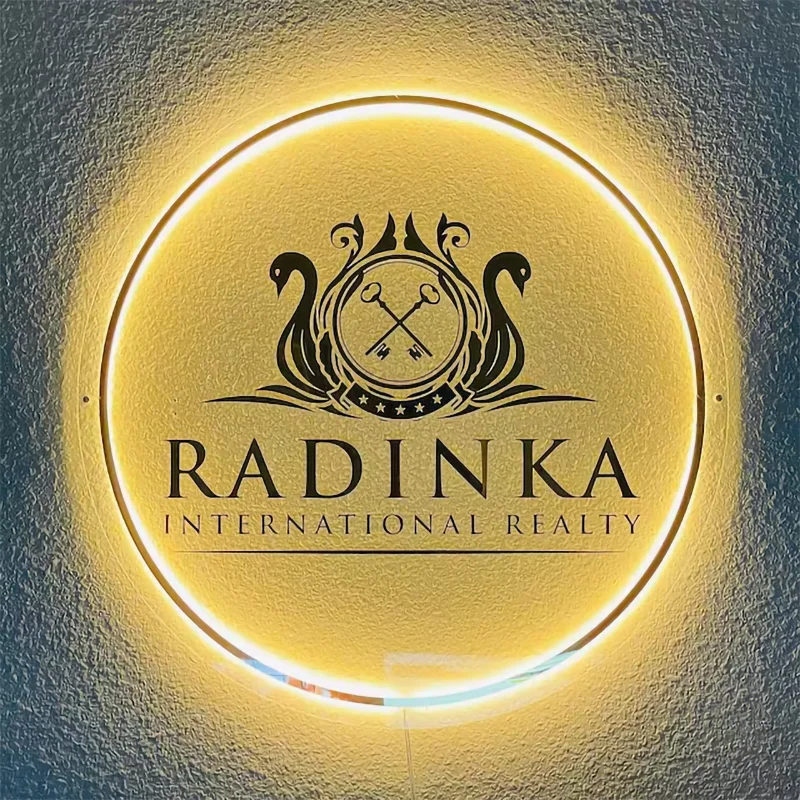Custom Business Logo 3D Beauty Salon Nail Hair Studio 3D Acrylic Signs Custom Company Name  LED Neon Lights Dropshipping