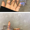 Square polygon Frame Plain glasses blue membrane Glasses all can match Men Women Fashion glasses lenses Blocking Glasses Eyewear