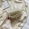 2024 Newest Handmade Pearl Knitting Evening Handbag Luxury Women's Snall Crossbody Bag High-end Hand-Woven Elegant Clutch Purses