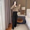Cropped Blazers for Women 2024 New Korean Fashion Long Sleeve Button Up Suit Jacket Woman Elegant All Match Office Blazer Female