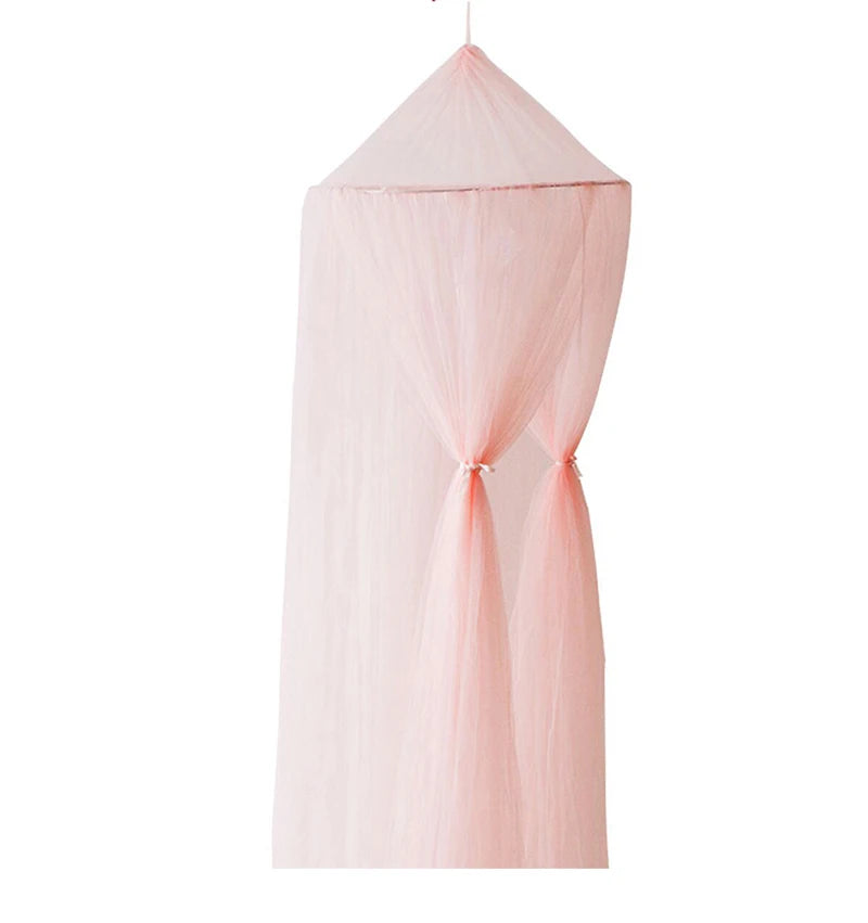 Baby Canopy Mosquito Net Bed Canopy Curtain Bedding Crib Netting Pink Girls Princess Play Tent for Kids Children Room Decoration