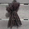 100% Human Hair Loc Extensions Full Handmade Dreadlock Extensions Wholesale 0.6cm Width Natural Black Extension For Women Men