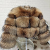 2025 MAOMAOKONG Natural Real Fox Fur Coat Women Winter Long Sleeve Luxury Raccoon Fur Jackets Thick Top Female Furry Coat Vest
