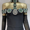 Summer Bandage Dress 2024 Women Celebrity Sexy Diamonds Crystal Black Maxi Long Bodycon Elegant Evening Club Party Dress