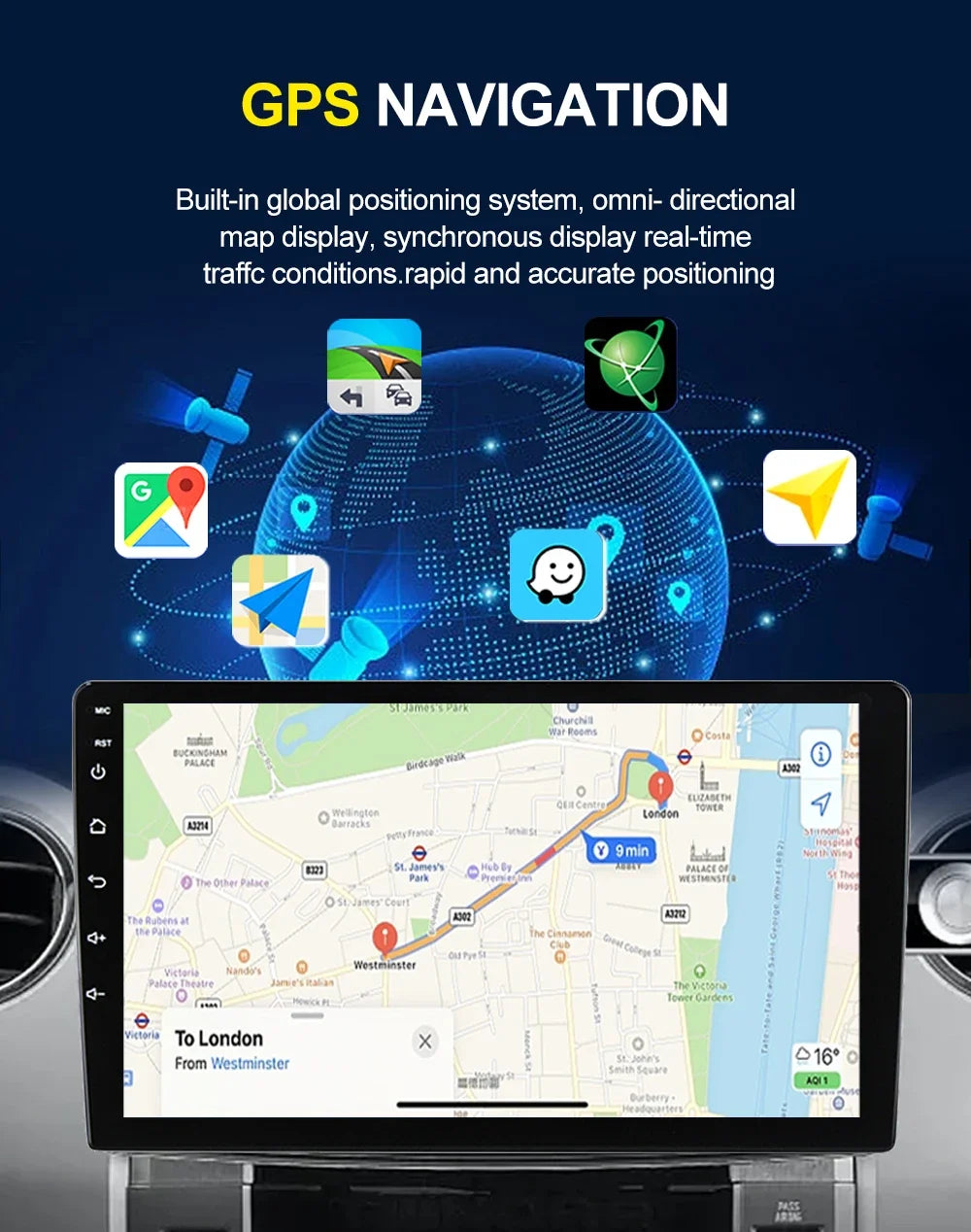 Carplay Auto Android 14 Car Radio For Honda Element YH 2002 2003 2004 2005 - 2011 GPS BT Multimedia 2Din Player Stereo DVD Video